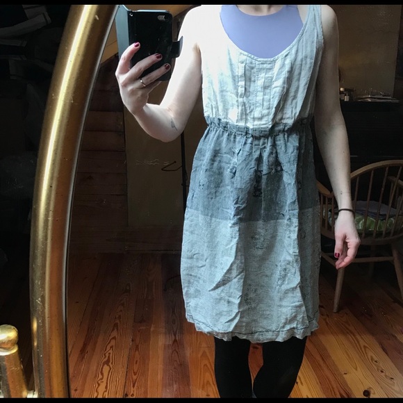 Nurture Beige Gray Linen Dress, EUC, S - Picture 13 of 14